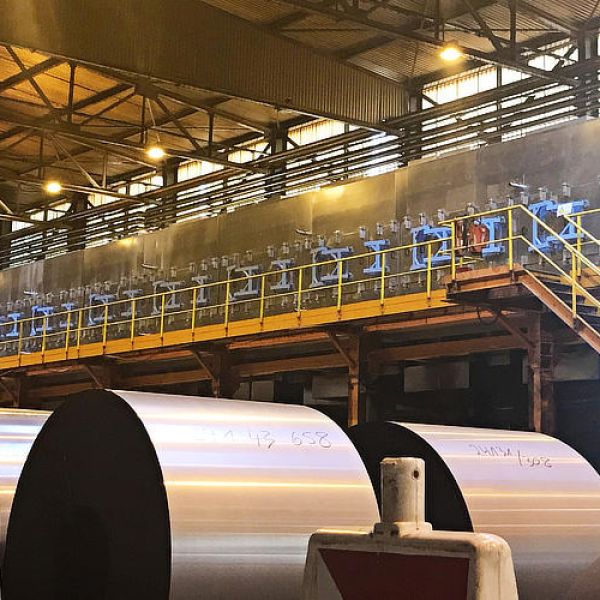 Air floatating dryer for the production of electrical sheets
