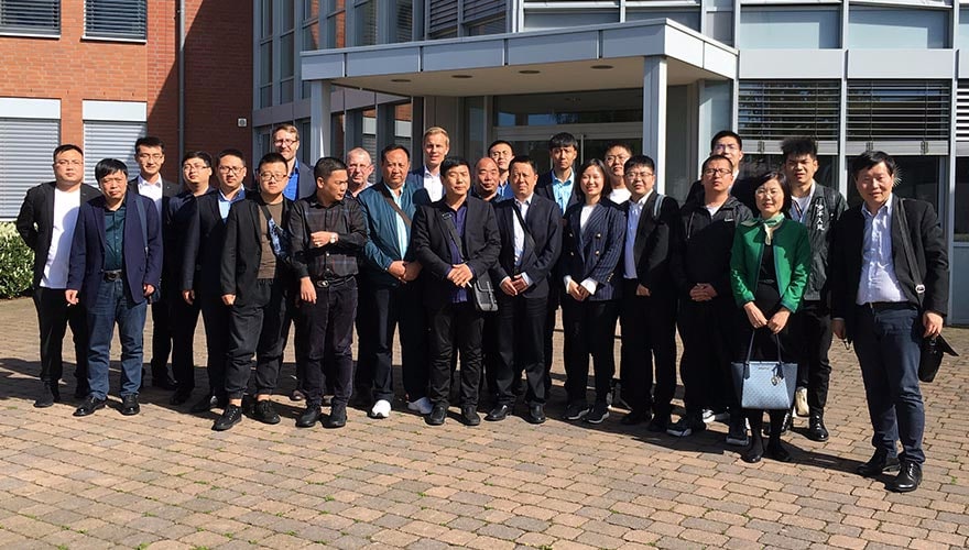 Chinese delegation visiting Münstermann