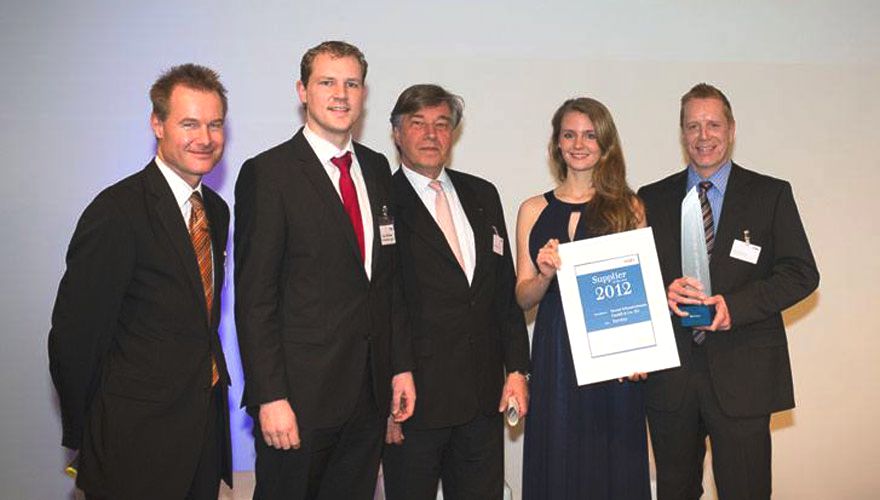 Supplier of the Year Award in the category Service by Dräger