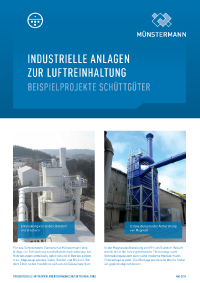 Industrielle Anlagen zur Luftreinhaltung: Projektbeispiele Entstaubungsanlagen Schüttgüter