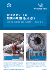 Trocknungs- und Thermoprozessanlagen: Beispielprojekte Trommeltrockner